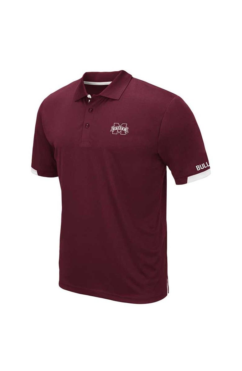 COLOSSEUM Men's Colosseum Maroon Mississippi State Bulldogs Big & Tall Santry Polo, Alternate, color, Maroon