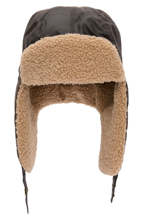 Morar Waxed Faux Shearling Trapper