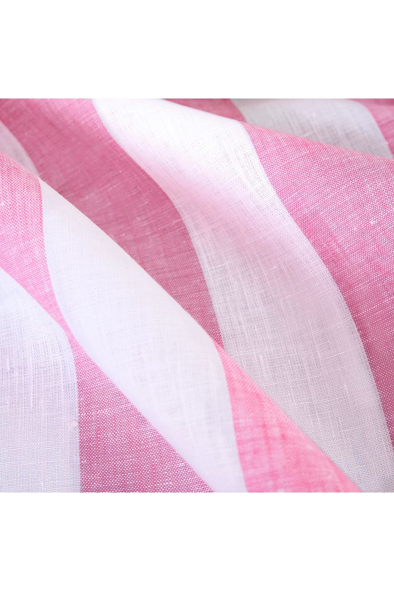 Linen Tablecloth - Cabana Stripe, Alternate, color, Pink and White