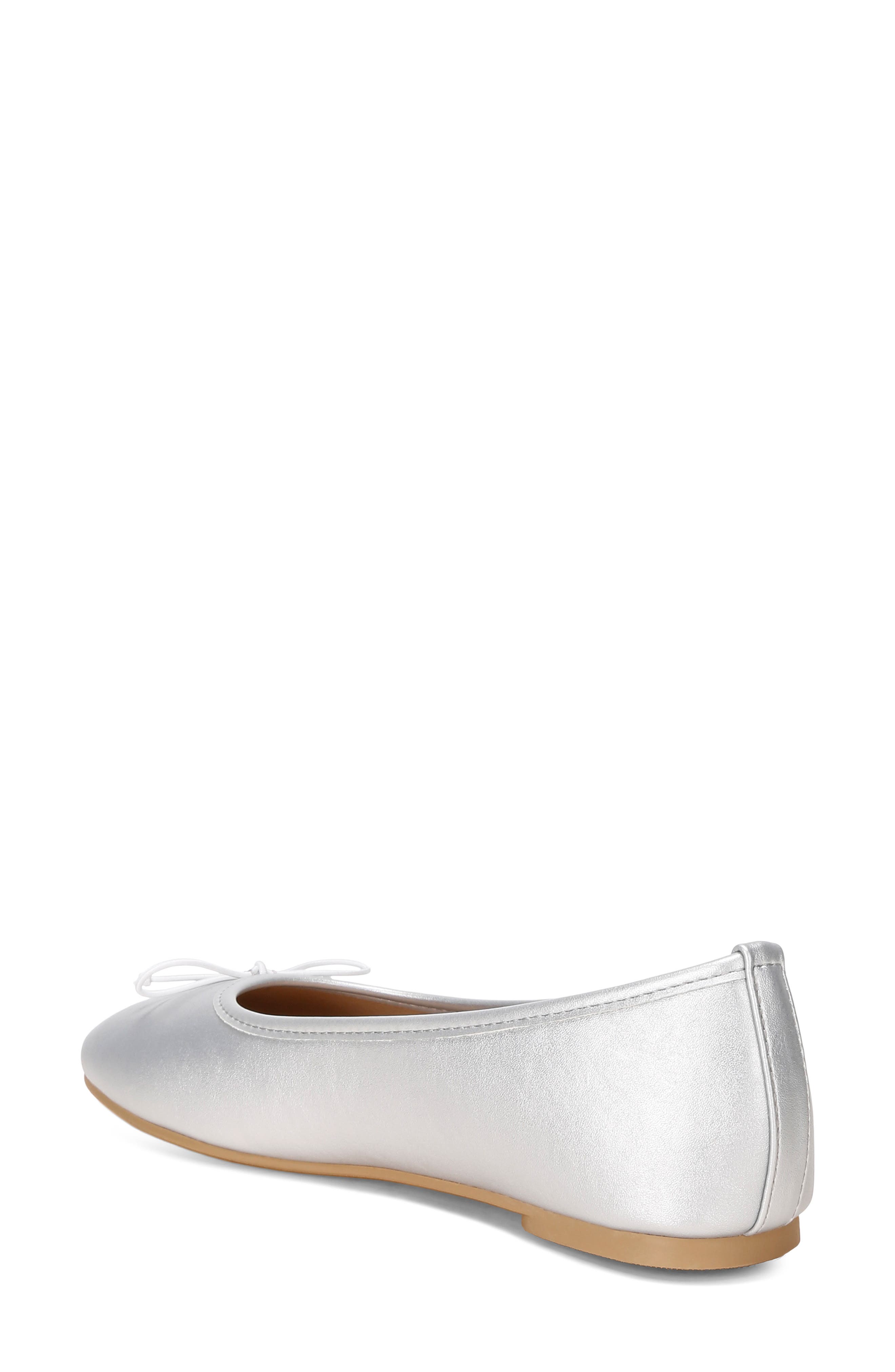Clarendra Ballet Flat, Alternate, color, SILVER METALIC