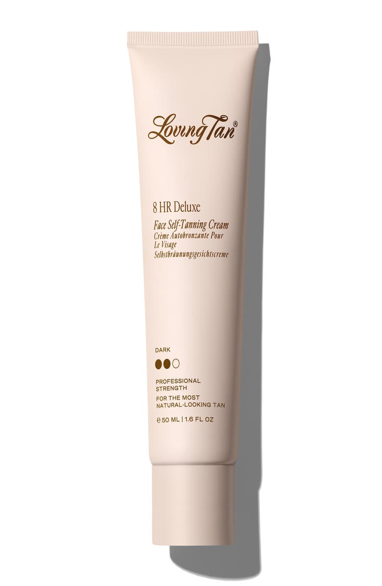 Loving Tan 8 HR Deluxe Face Self-Tanning Cream, Main, color, 