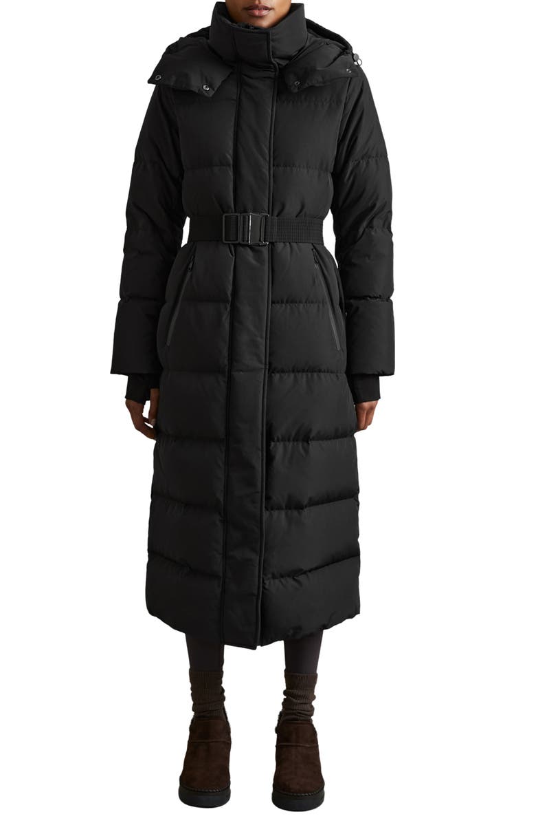 Reiss Dalby Longline Hooded Puffer Jacket, Main, color,