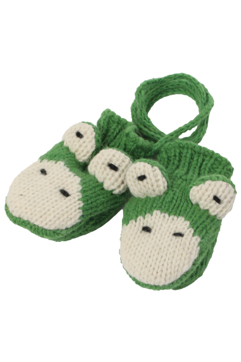 Frog Mittens, Main, color, Green