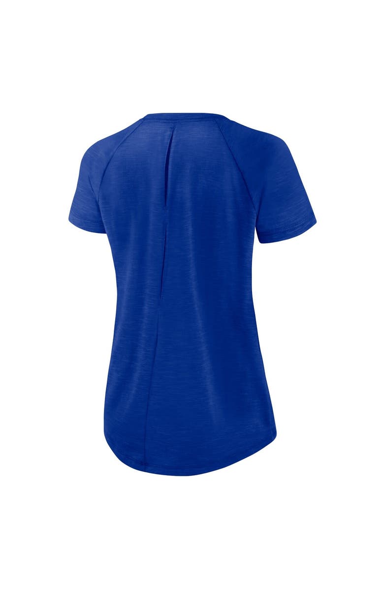 Nike Women's Nike White/Heather Scarlet Buffalo Bills Back Slit Lightweight Fashion T-Shirt, Alternate, color, 