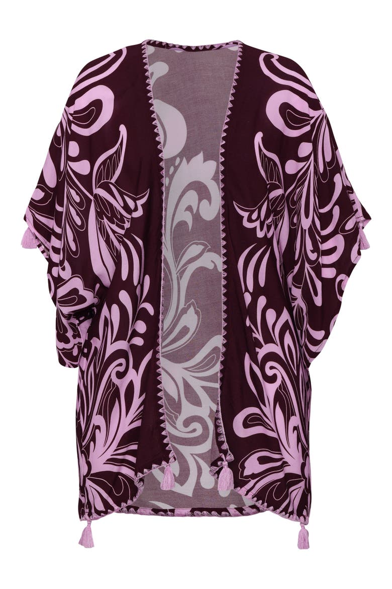 Fiji Cover-Up, Alternate, color, DARK CHERRY