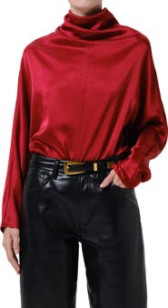 Citizens of Humanity Ilaria Draped Mock Neck Top