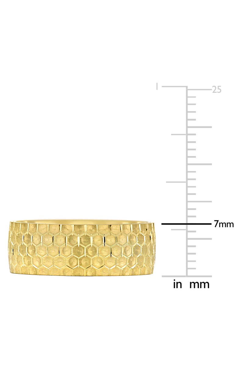 Julianna B. 7mm Geometric Pattern Wedding Band 14k, Alternate, color, 