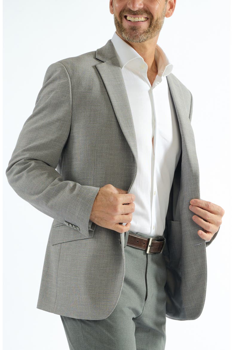 Mayfair Lino Weave Sport Coat, Alternate, color, GREY
