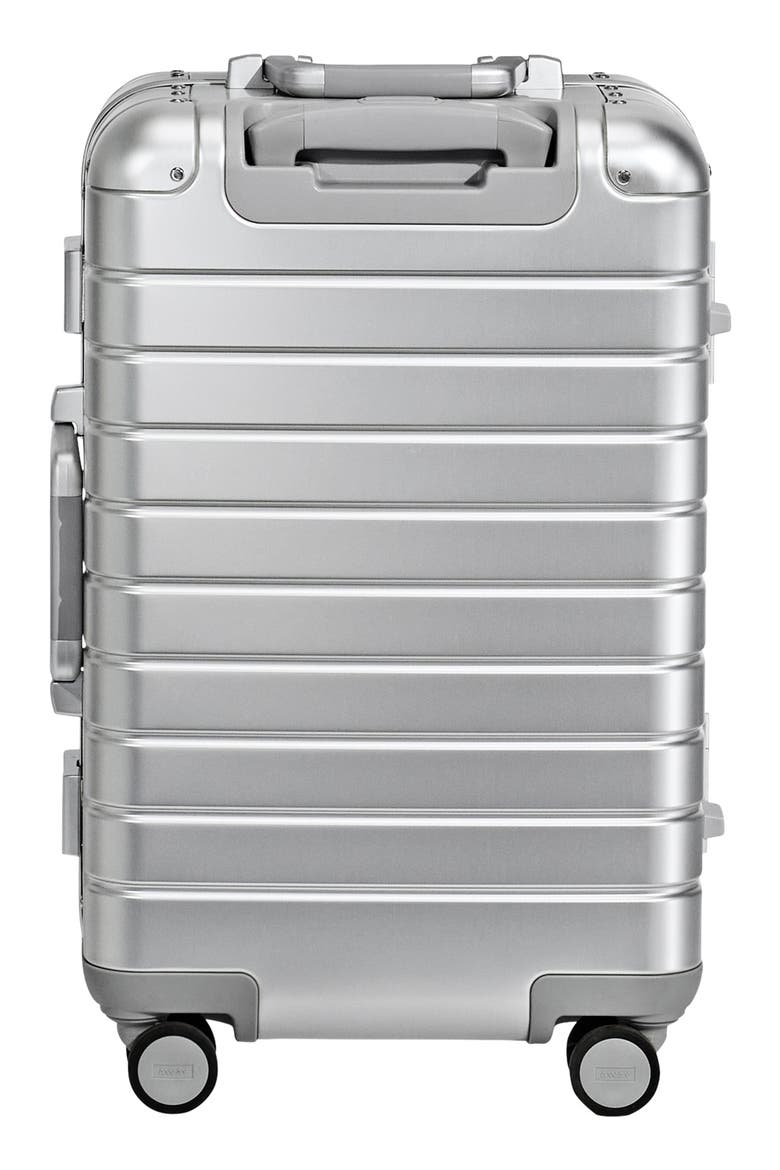 The Bigger Carry-On Suitcase: Aluminum Edition, Alternate, color, SILVER
