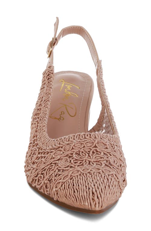 Shop London Rag Tolina Slingback Pump In Blush