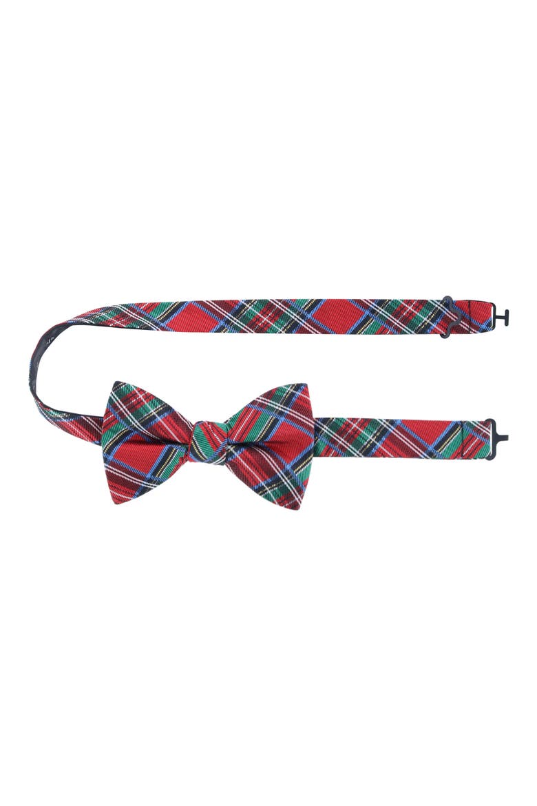 Nicholas Tartan Plaid Silk Bow Tie, Alternate, color, TARTAN PLAID