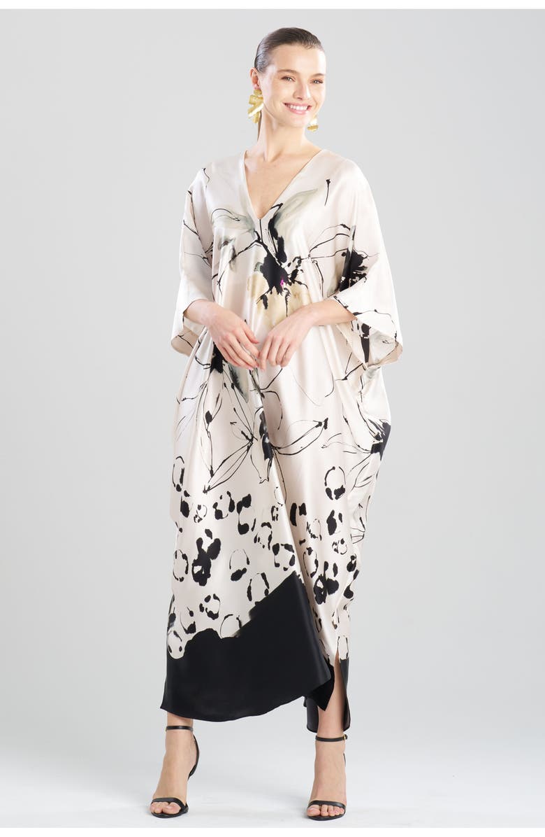 Josie Natori Yumi Cocoon Caftan, Main, color, 
