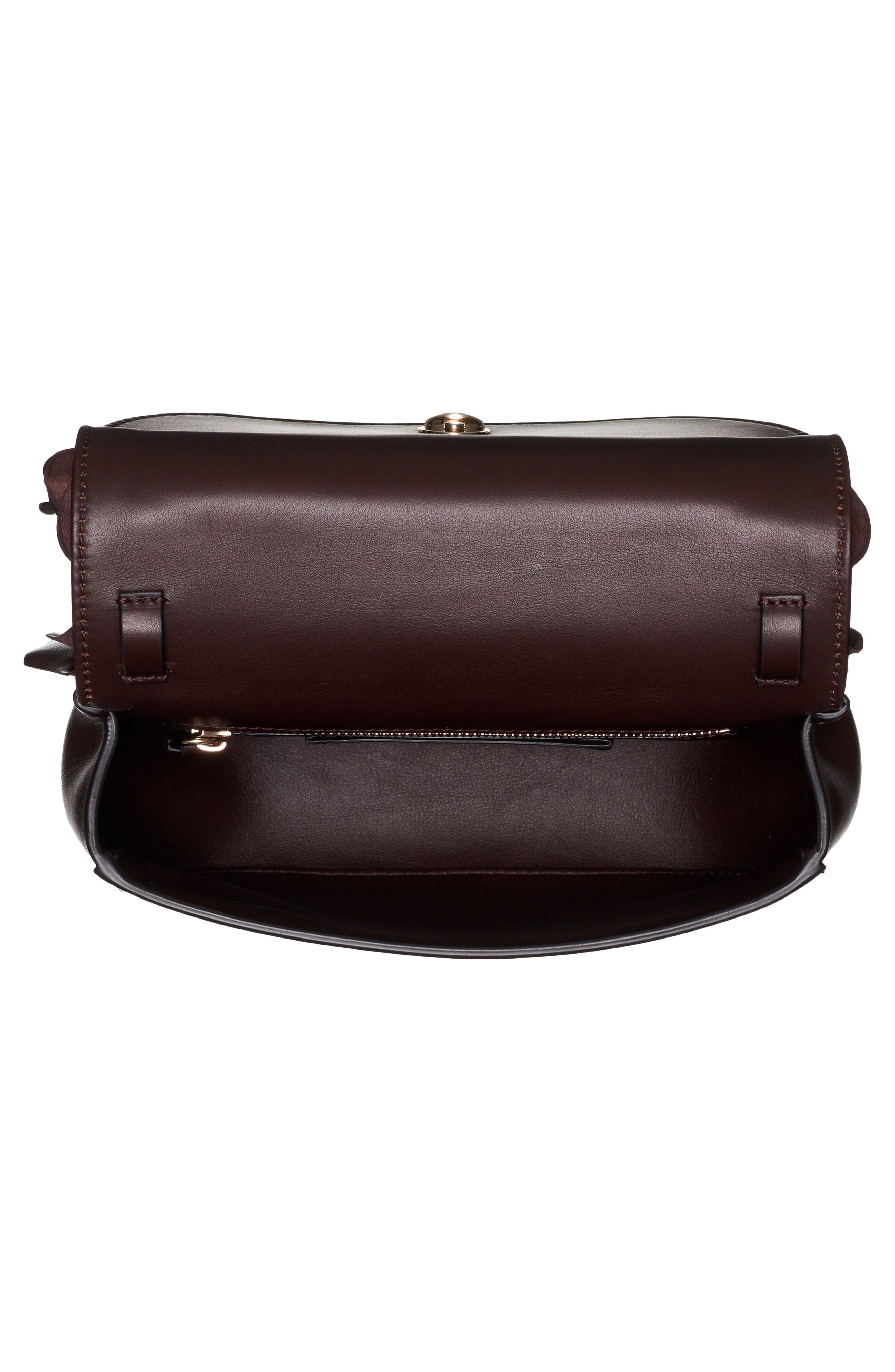 Valentino Garavani Small Atelier Rose Leather Shoulder Bag, Alternate, color, 