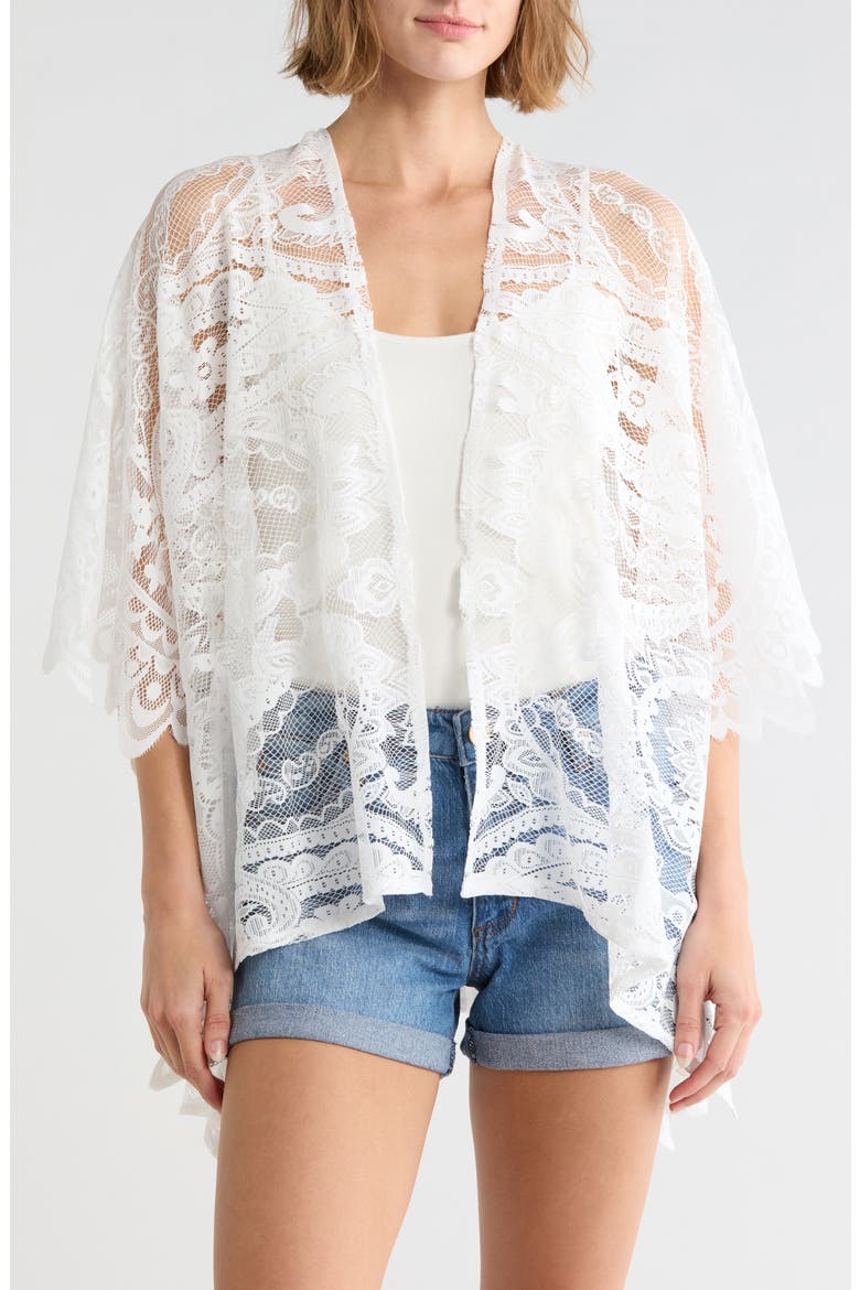 Lace Topper, Main, color, WHITE