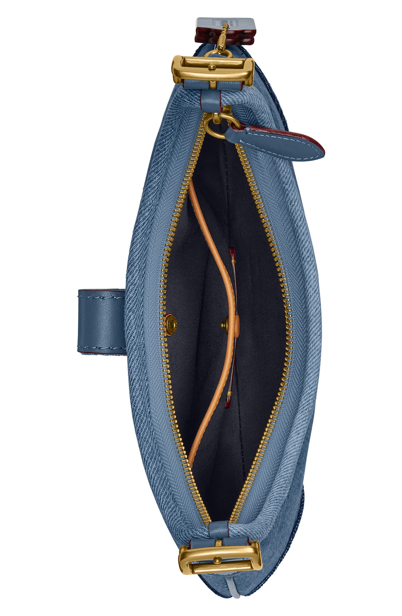 COACH The Originals Denim Shoulder Bag, Alternate, color, 