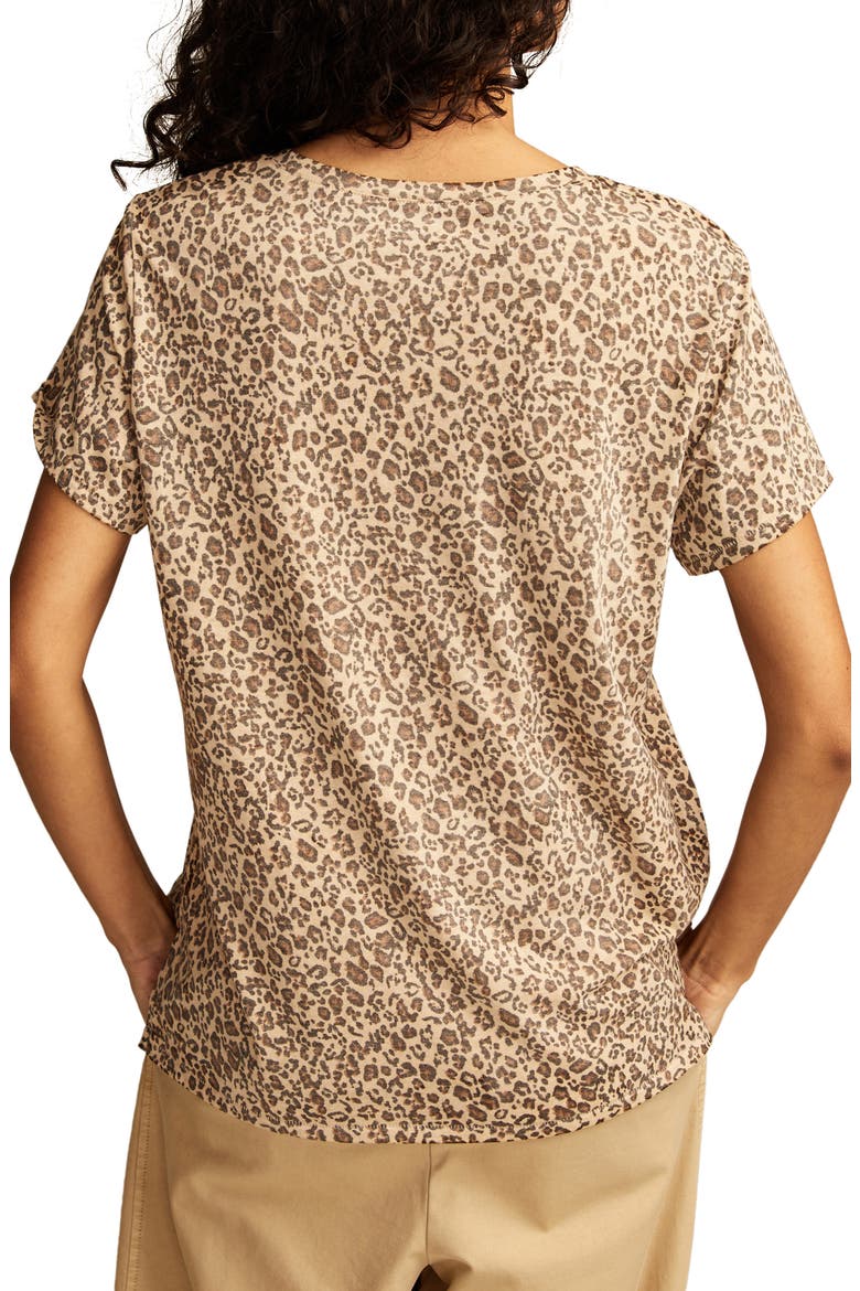 Print T-Shirt, Alternate, color, BROWN LEOPARD PRINT