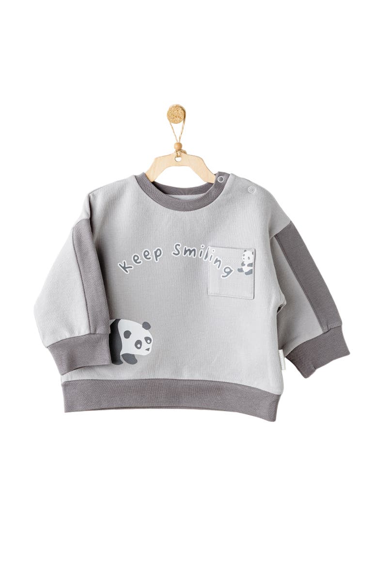 Andy Wawa Keep Smiling Panda Set, Alternate, color, Grey