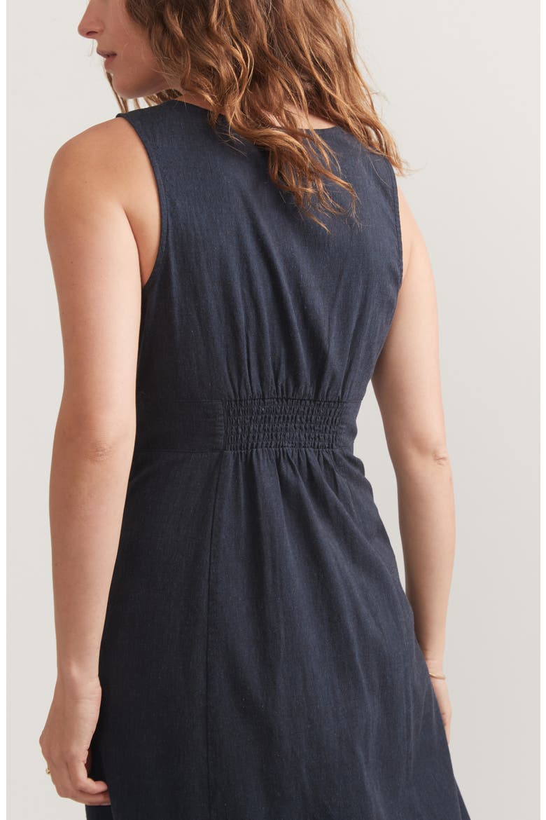 Camila Sleeveless Hemp Blend Maxi Dress, Alternate, color, INDIA INK