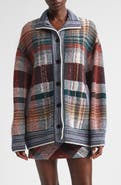 Missoni Oversize Check Wool Blend Cardigan