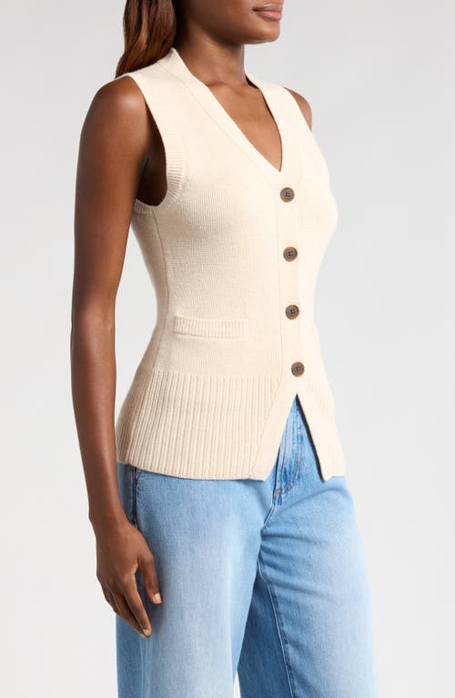 Pistola Audra Vest Cardigan In Soft Dove In White