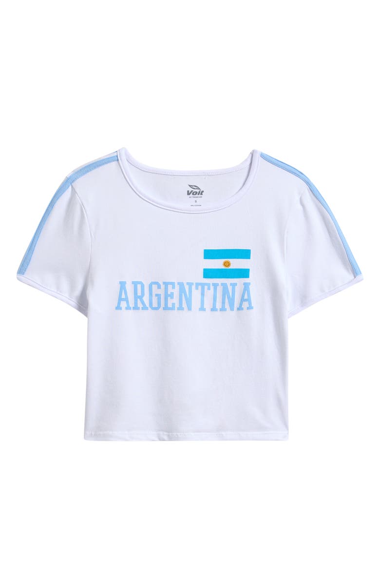 Voit Kids' Stretch Cotton Graphic T-Shirt, Main, color, White