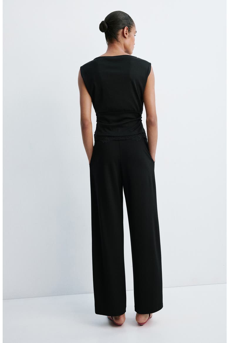 Straight Leg Pants, Alternate, color, BLACK