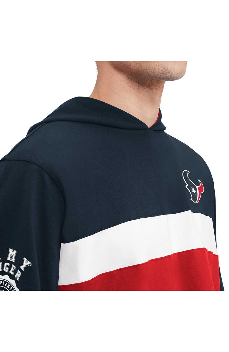 Tommy Hilfiger Men's Tommy Hilfiger Navy Houston Texans Morgan Long Sleeve Hoodie T-Shirt, Alternate, color, Navy