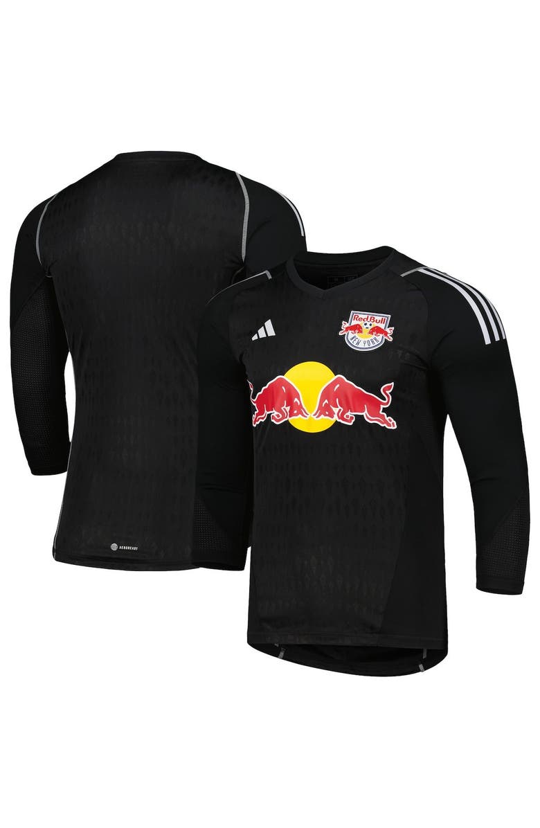 adidas Men's adidas Black New York Red Bulls 2023 Goalkeeper Long Sleeve Replica Jersey, Main, color, 