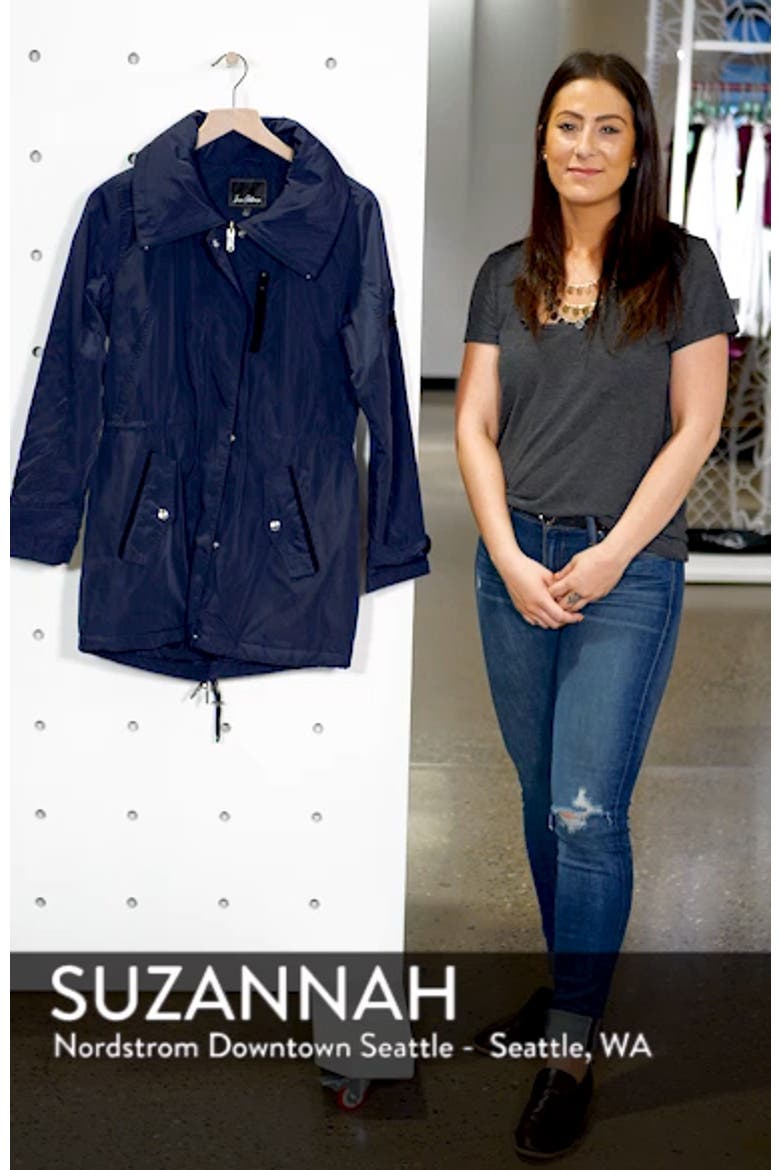 Velvet Trim Rain Parka video