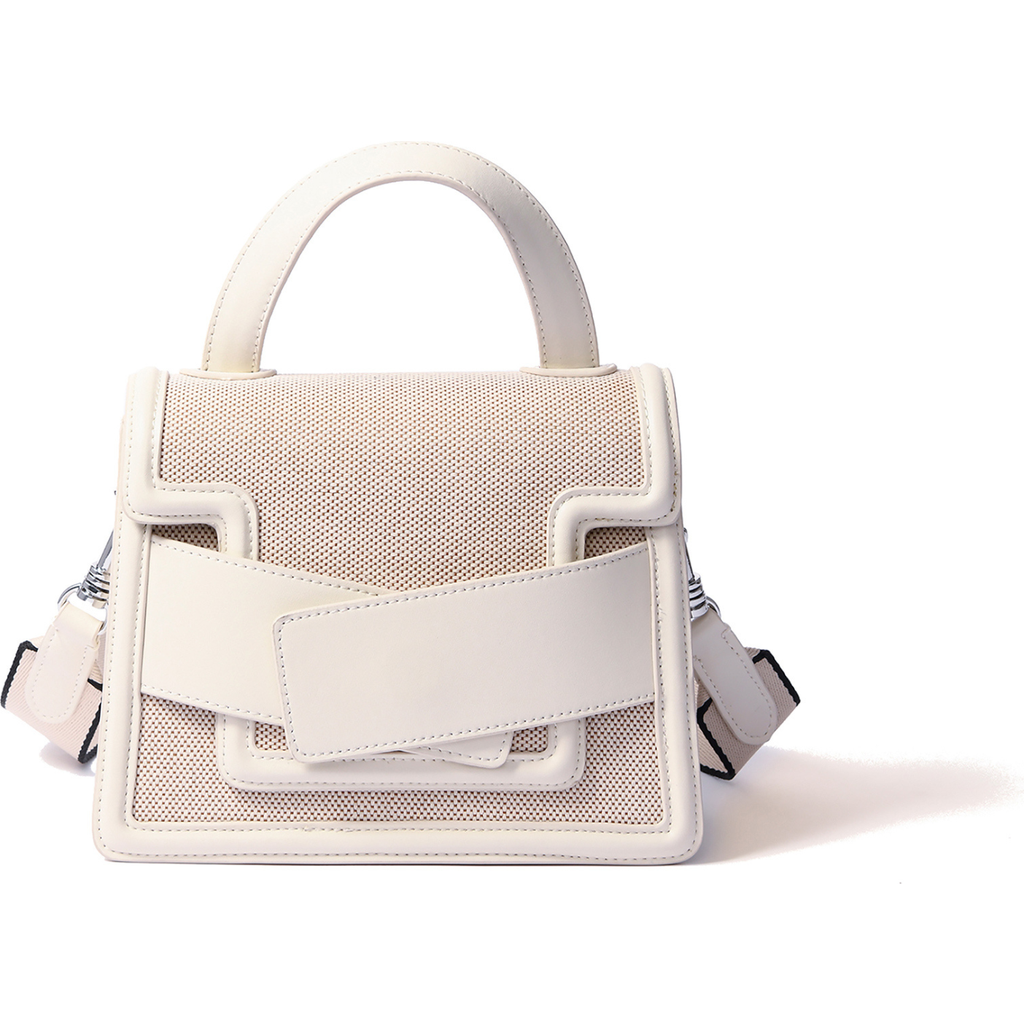 Bob Oré Blue Collection Evelyn Handbag In White