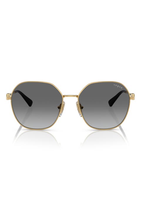55mm Gradient Irregular Sunglasses