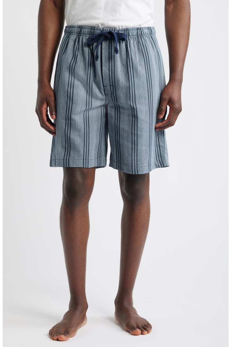 Saltwater Woven Lounge Shorts, Main, color, DENIM STRIPE