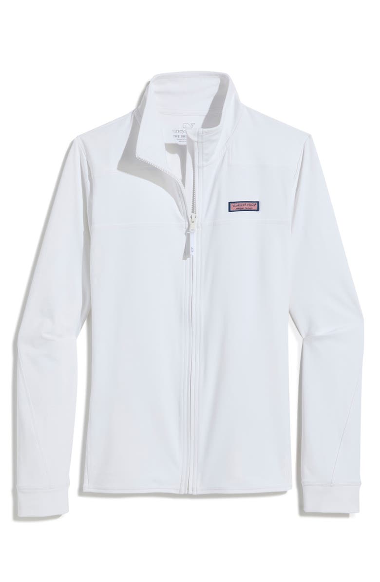 vineyard vines Sankaty Full-Zip Jacket, Alternate, color, White Cap