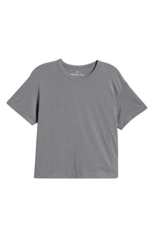Free Fly Elevate Boxy T-shirt In Smoke