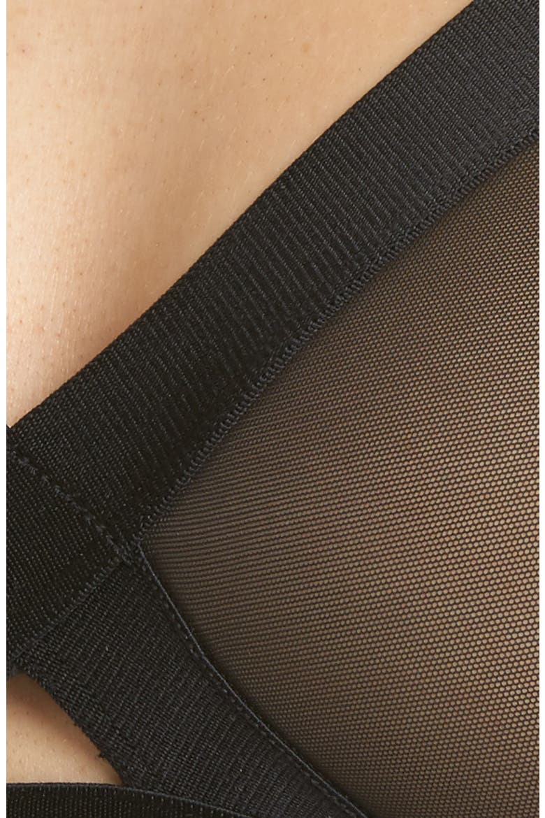 Sheers Wireless Bralette, Alternate, color, BLACK