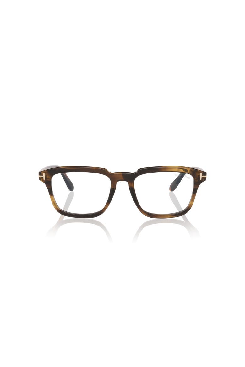 54mm Rectangle optical glasses, Alternate, color, Tortoise