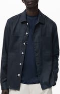 MANGO Lightweight Linen Overshirt