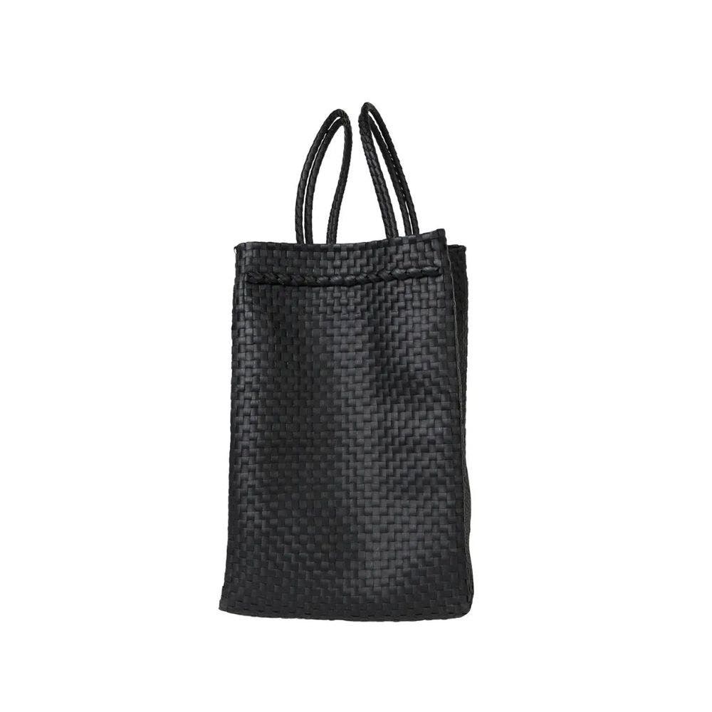 Sarah Stewart The Maxi Piper Handwoven Tote Recycled Plastic, Alternate, color, Black