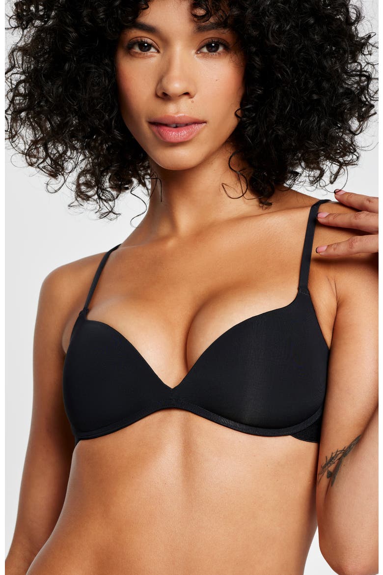 Zero-G Wirefree Lift Up Bra, Alternate, color, Black