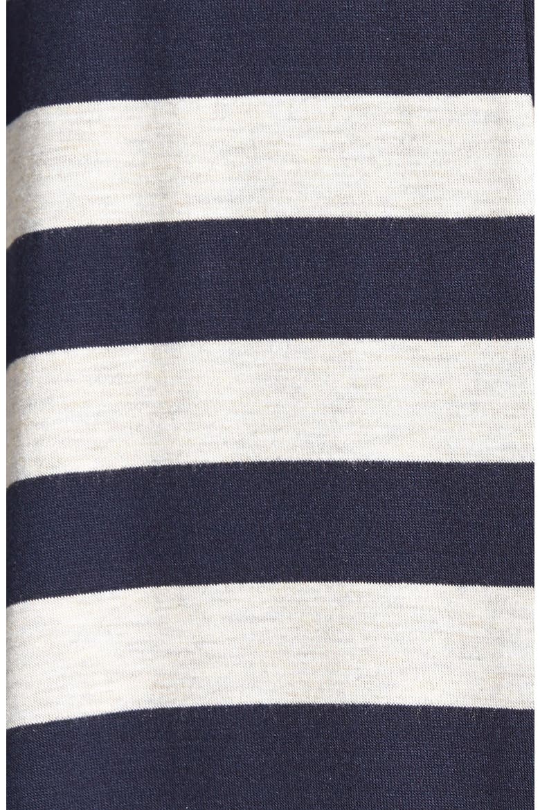 Stripe Boxy Tee, Alternate, color, NAVY/ HEATHER GREY