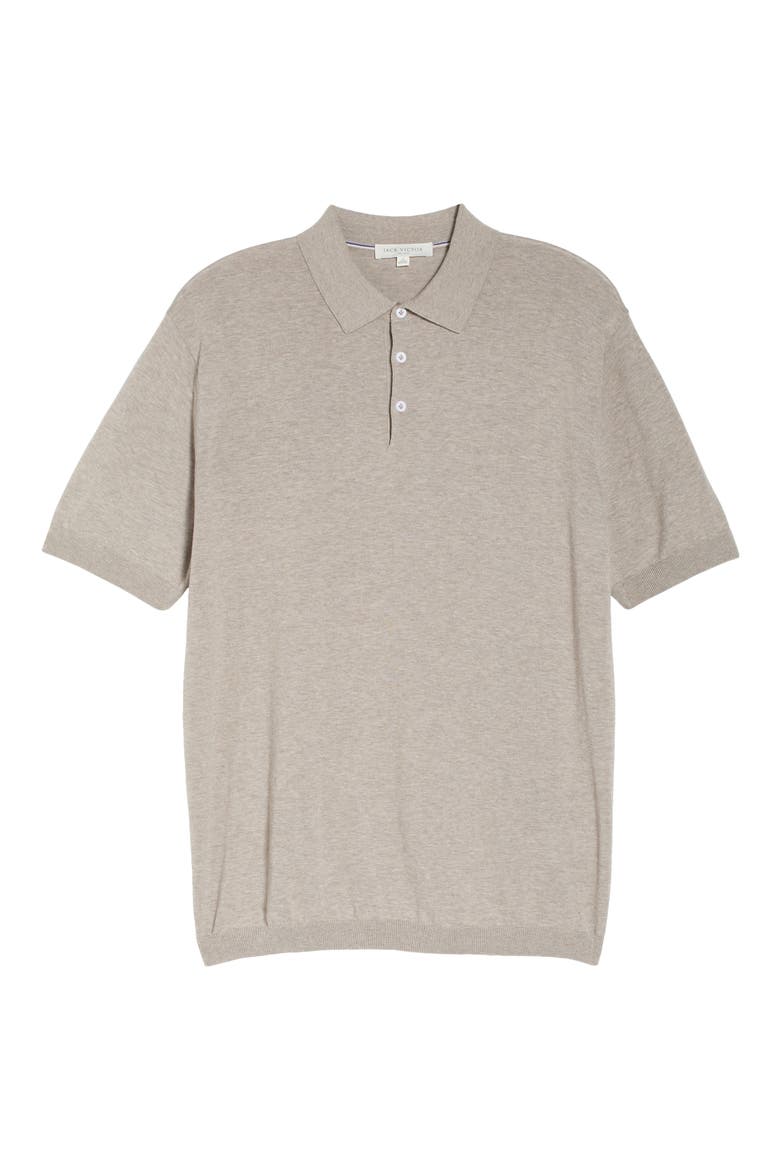 Hillside Cotton Polo, Alternate, color, STONE