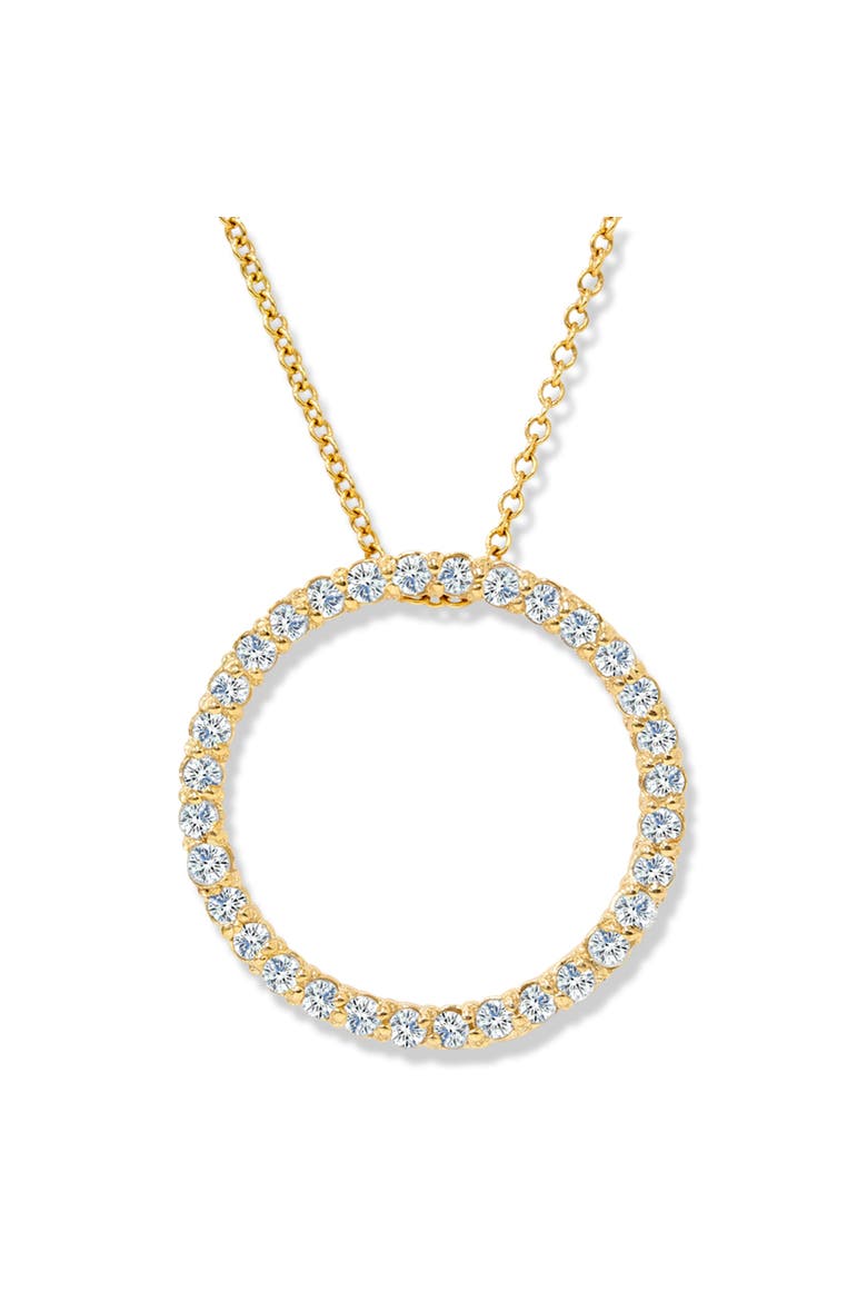 1/2ct Circle Of Life Lab Grown Diamond Pendant Gold Necklace, Main, color, 10k Yellow Gold
