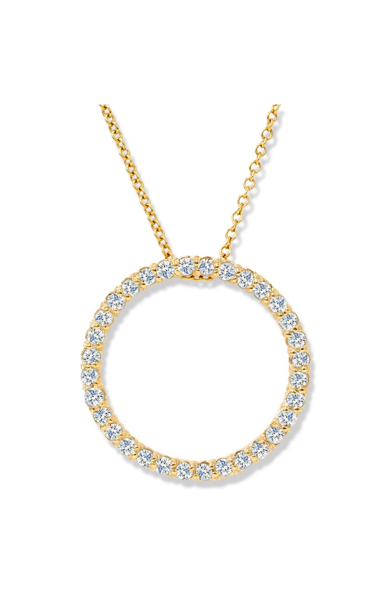 Bliss Diamond 1/2ct Circle Of Life Lab Grown Diamond Pendant Gold Necklace, Main, color, 10K Yellow Gold