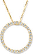Bliss Diamond 1/2ct Circle Of Life Lab Grown Diamond Pendant Gold Necklace
