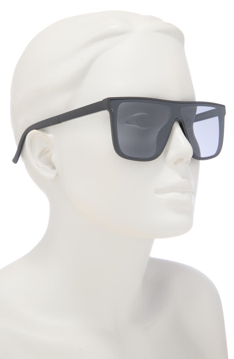 Vince Camuto 68mm Flat Top Sunglasses, Alternate, color, Matte Black