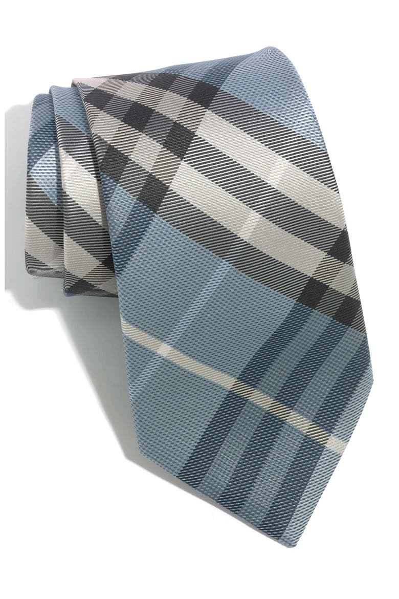 London 'Regent' Woven Silk Tie, Main, color, BLUE