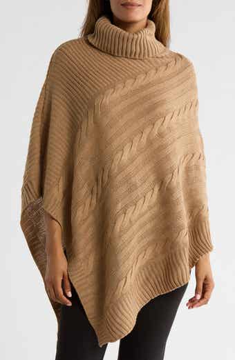 Nanette Lepore Braided Cable Stitch Poncho