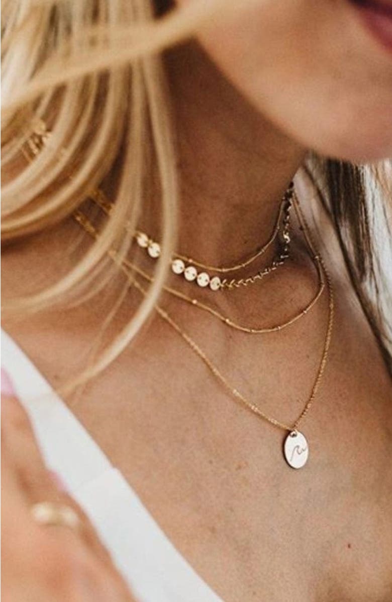 MADE BY MARY Satellite Chain, Alternate, color, Gold Filled