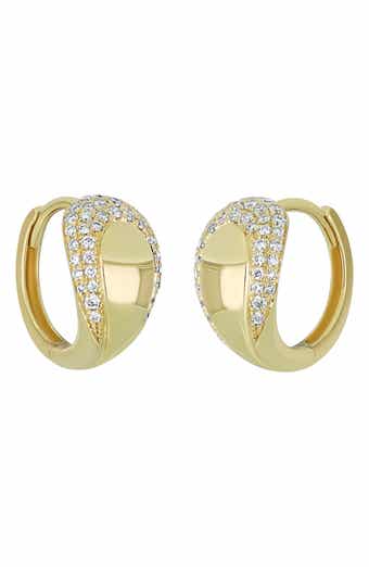Cleo Pavé Diamond Hoop Earrings