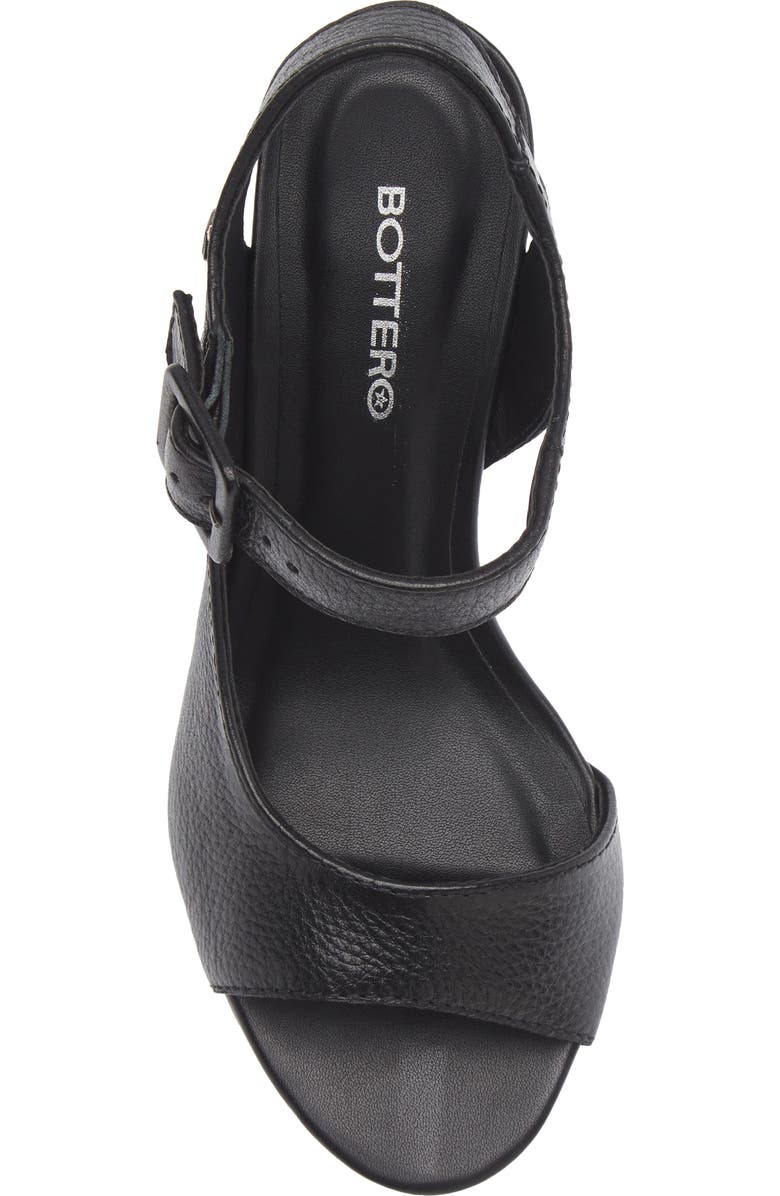 Bottero Block Heel Sandal, Alternate, color, Preto